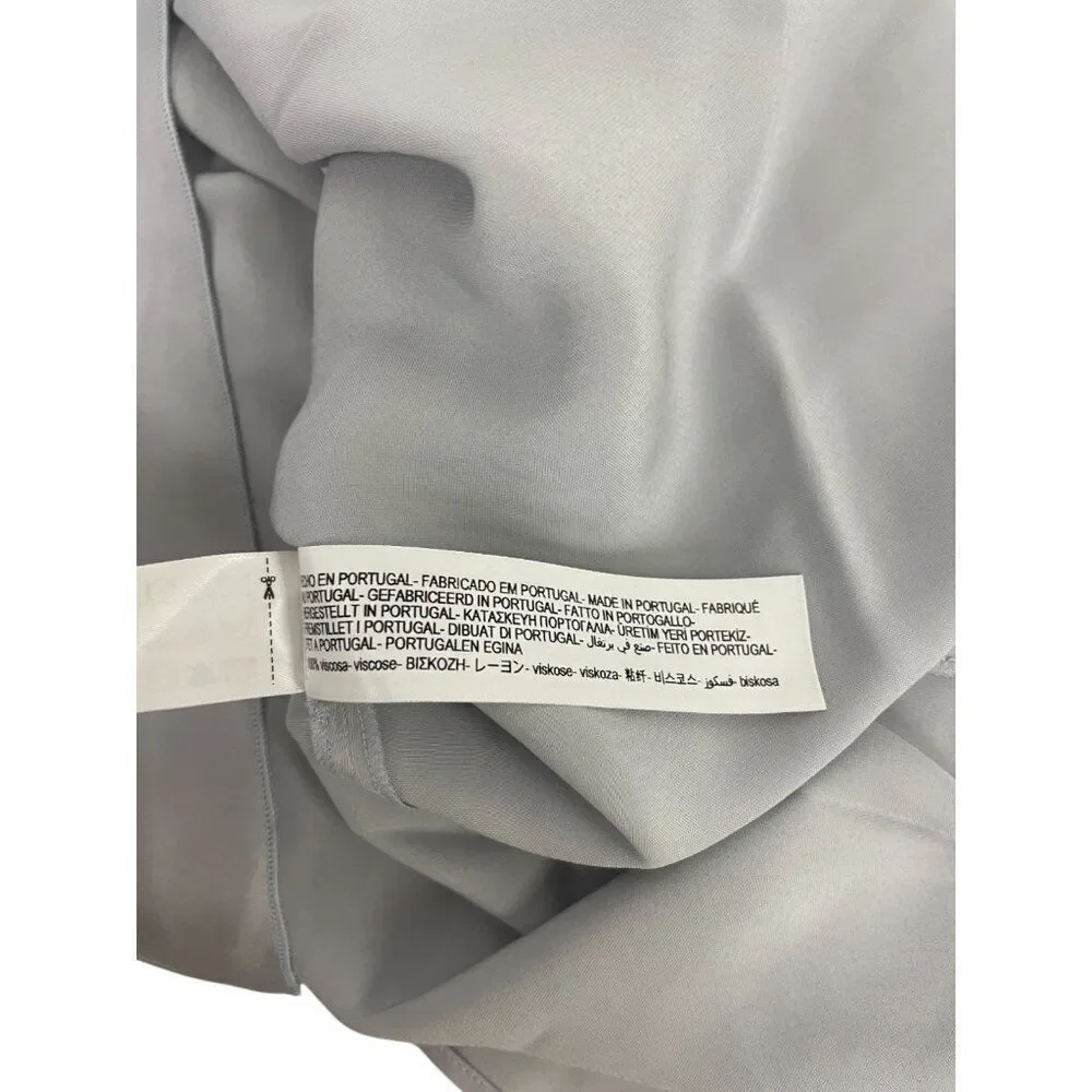 Massimo Dutti studio Women Skirt L Large Straight & Pencil Ice Gray 9338/952 NWT